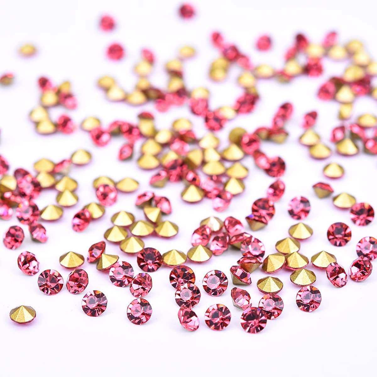 Ногтей остроконечное дно алмазное стекло горный хрусталь DIY бриллиант для ногтей Красота Кристалл бриллиант для ногтей...