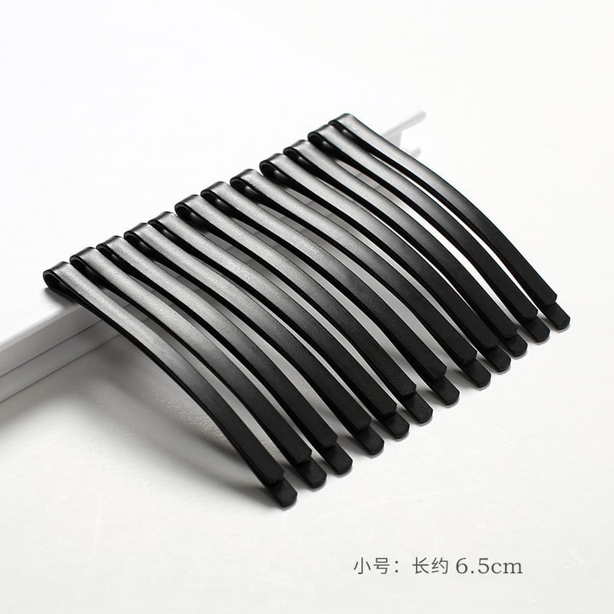 Большая черная заколка для женщин, изогнутая толстая маленькая черная заколка, стальная заколка для взрослых, заколка для...