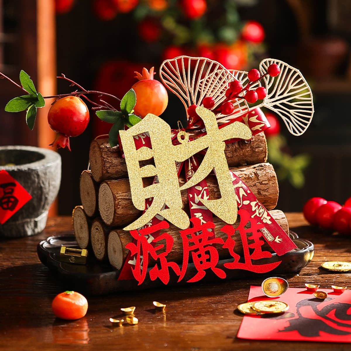 Подарки на новоселье для украшения нового дома, благоприятные украшения из дров для переезда в дом, красные и огненные...