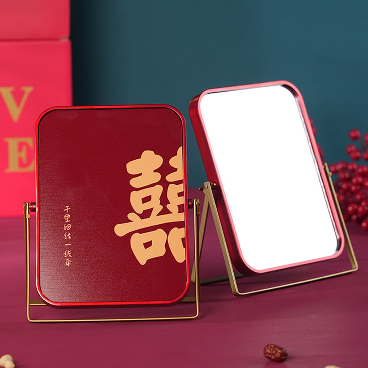 Свадебный приданый макияж зеркало