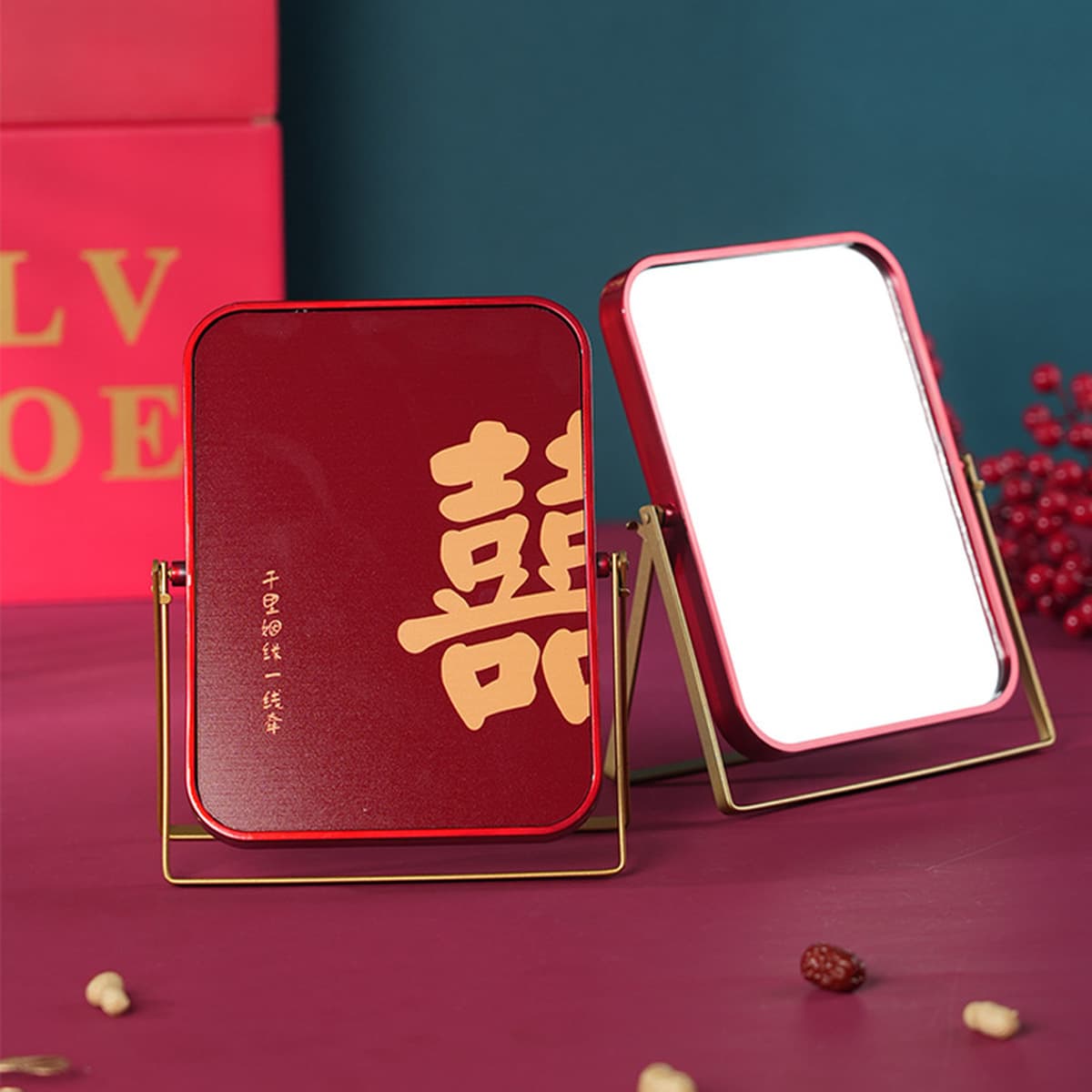 Свадебный приданый макияж зеркало