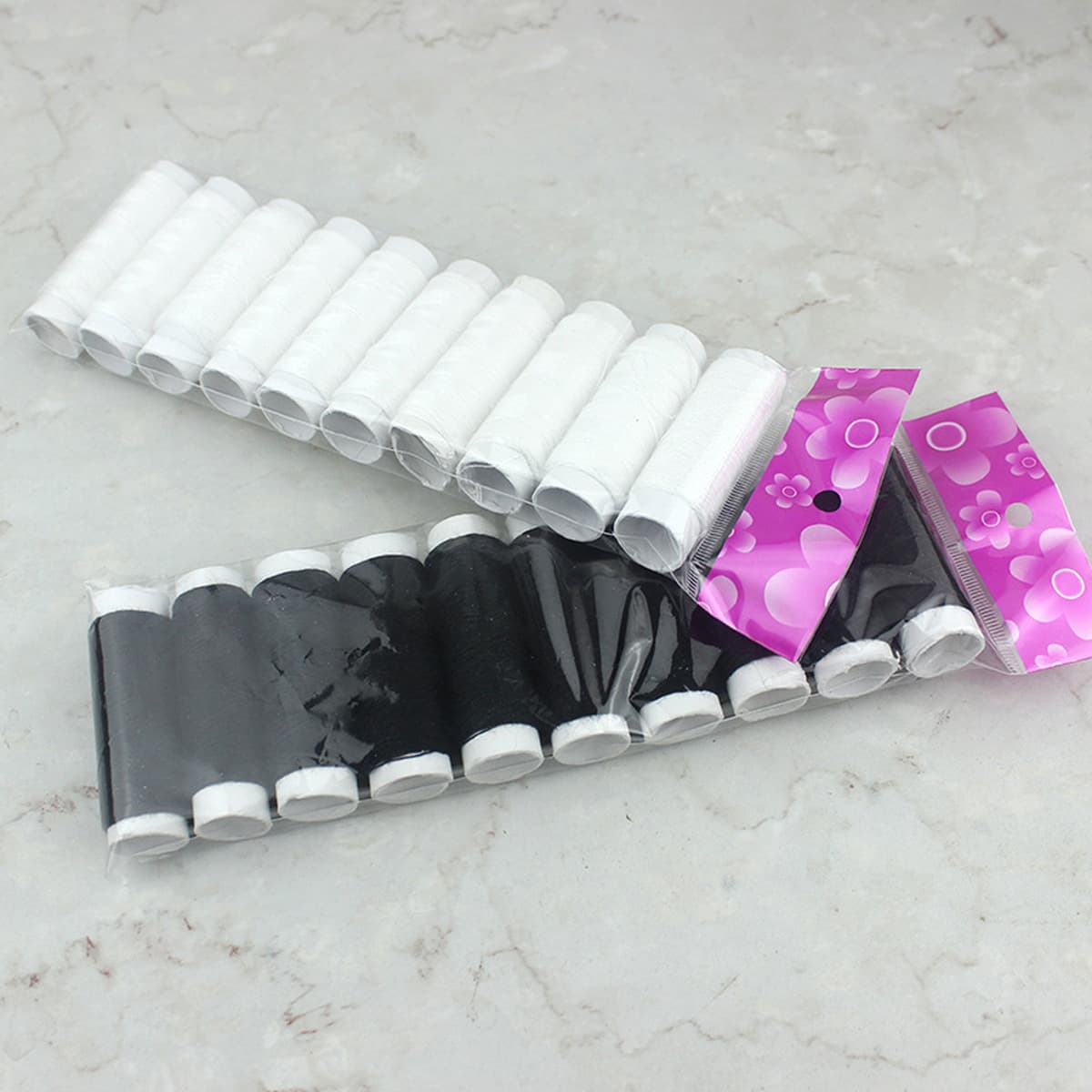 10 упаковок бытовых ниток ручной работы, белые, черные, маленькие нитки, 402 полиэстеровые швейные нитки, уличный ларек,...