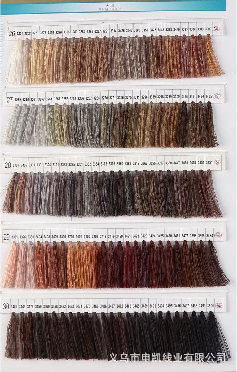 402 полиэстер швейная нить фабрика прямой поставки Tianfeng 40S/2 3000 ярдов пагода шитовая нить швейная машина нить