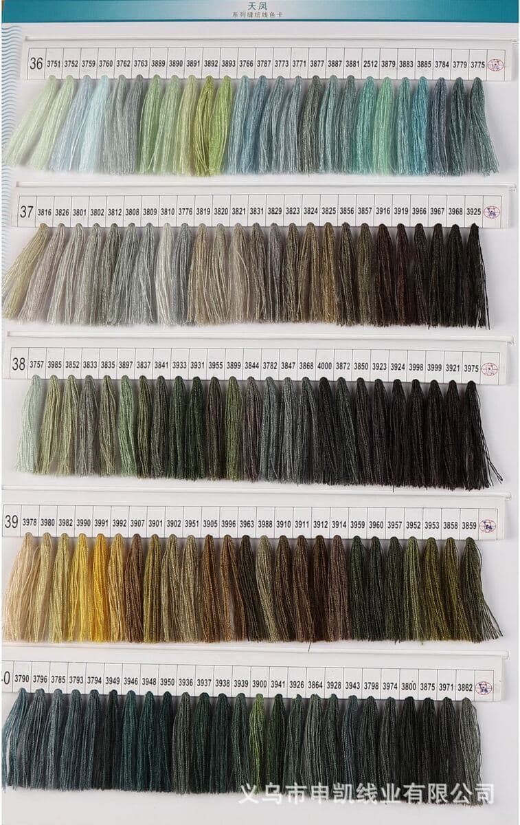 402 полиэстер швейная нить фабрика прямой поставки Tianfeng 40S/2 3000 ярдов пагода шитовая нить швейная машина нить