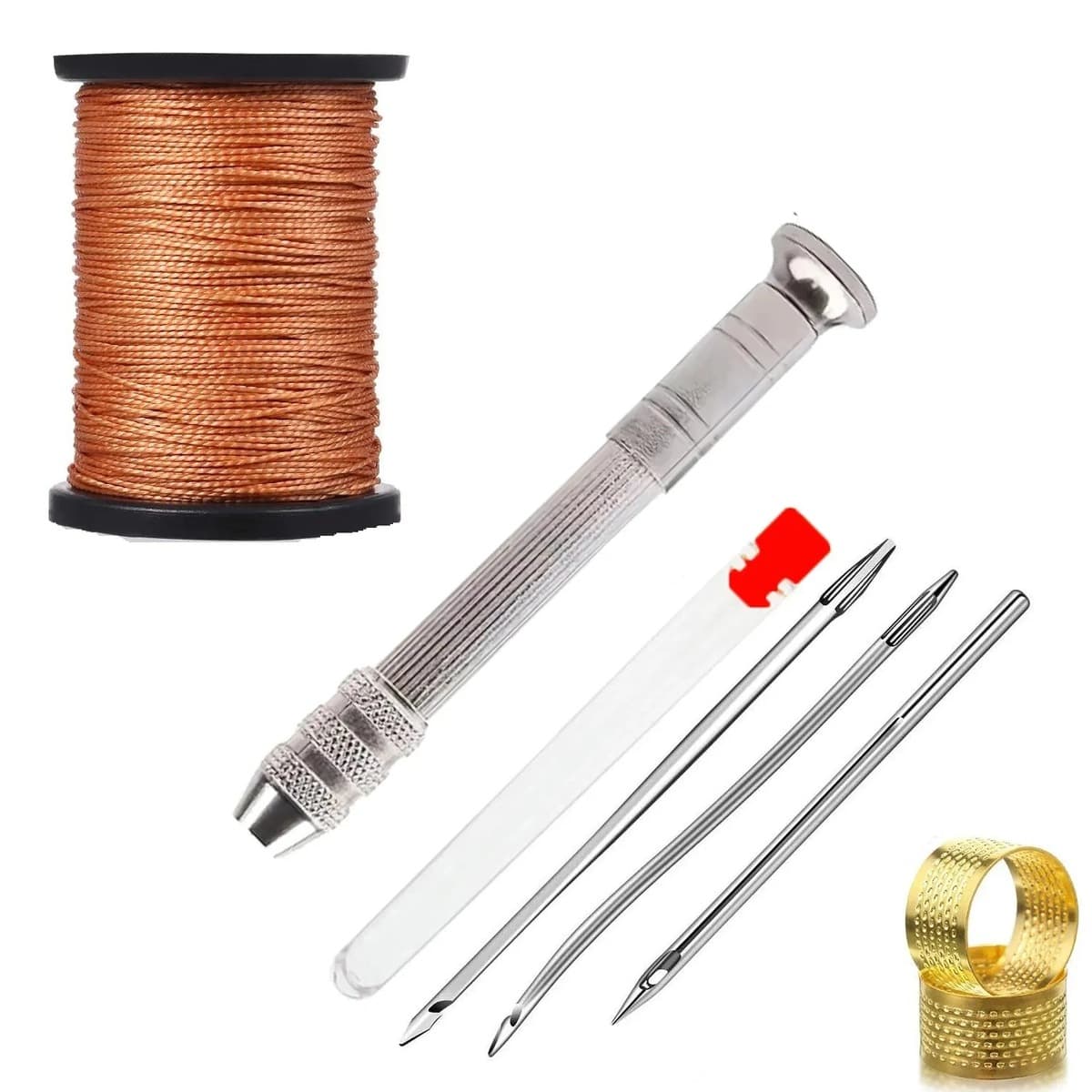 Шитье из кожи Шило чехол сменный многофункциональный комплект для ремонта обуви перфорированный нейлон швейная нить