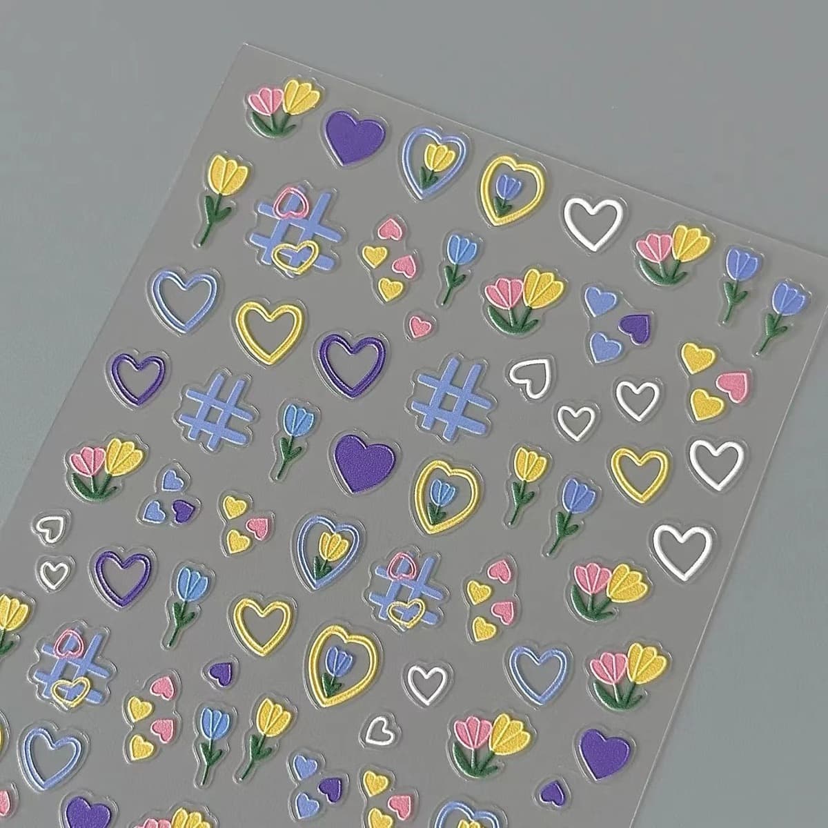 Маленькая красная книга того же тюльпана наклейки для ногтей