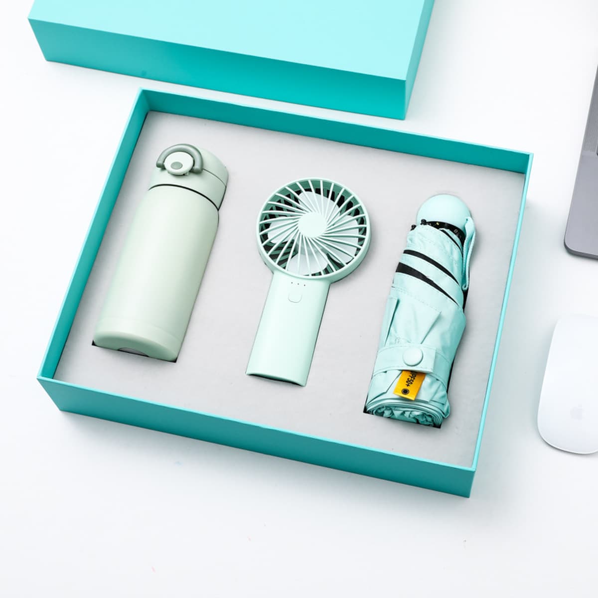 Летняя свежая подарочная чашка для изоляции небольшой вентилятор зонтик набор высокого качества стакан солнцезащитный крем...