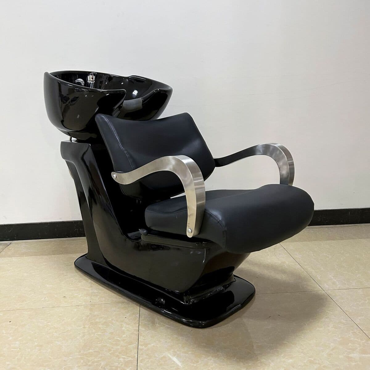 Экспортированный парикмахерский салон красоты, неэлектрическая сидячая полулежащая кровать для мытья головы, кровать для...