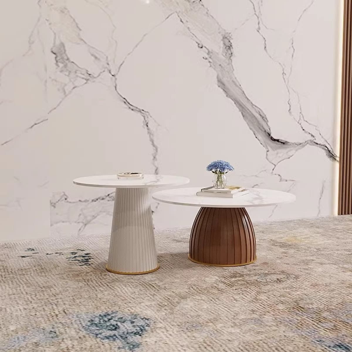 Легкий экстравагантный кашемировый дугообразный диван журнальный столик Современная минималистская гостиная Салон красоты...