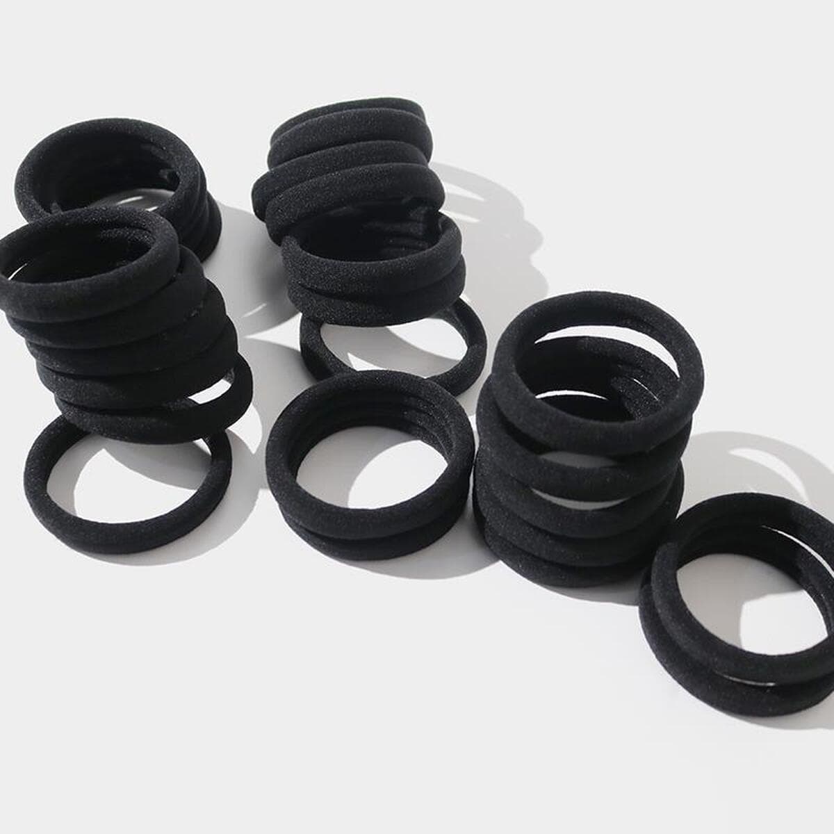 Черная шнуровка для волос Милые высокие эластичные кольца для волос