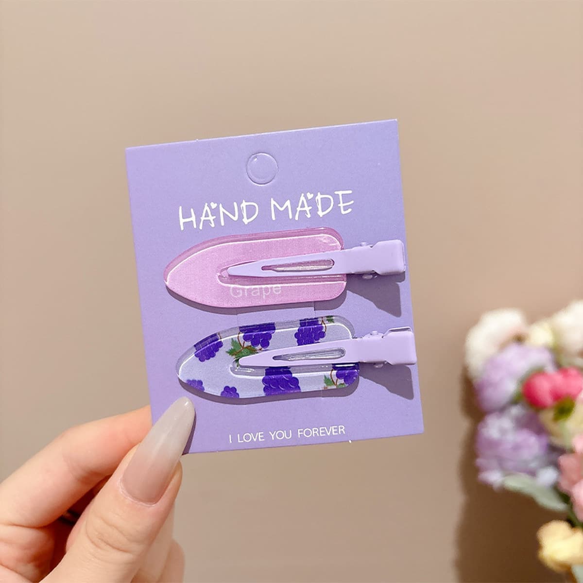 Милая кремовая заколка для волос с допамином, высококачественная заколка для челки, стильная заколка для студенческой челки,...