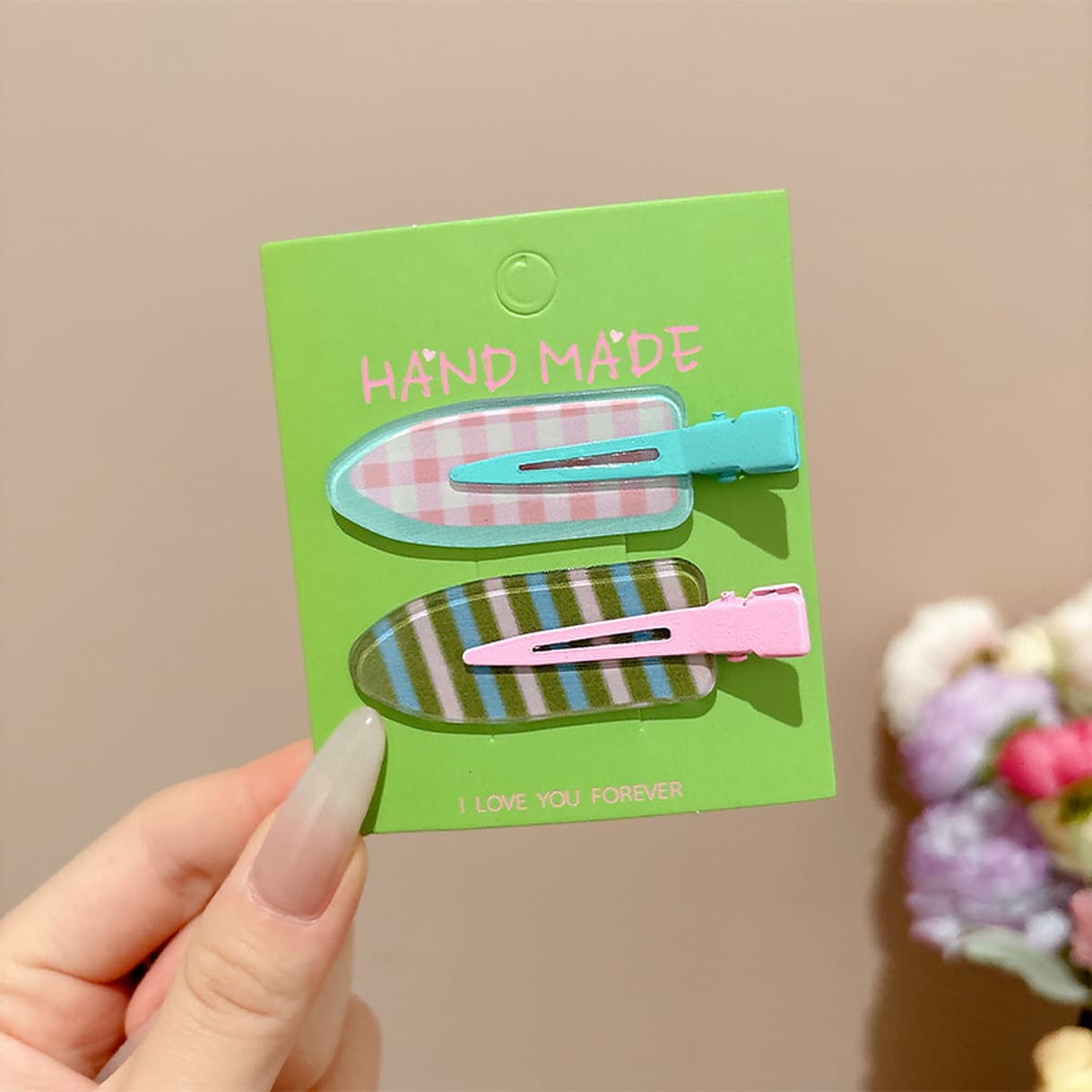 Милая кремовая заколка для волос с допамином, высококачественная заколка для челки, стильная заколка для студенческой челки,...