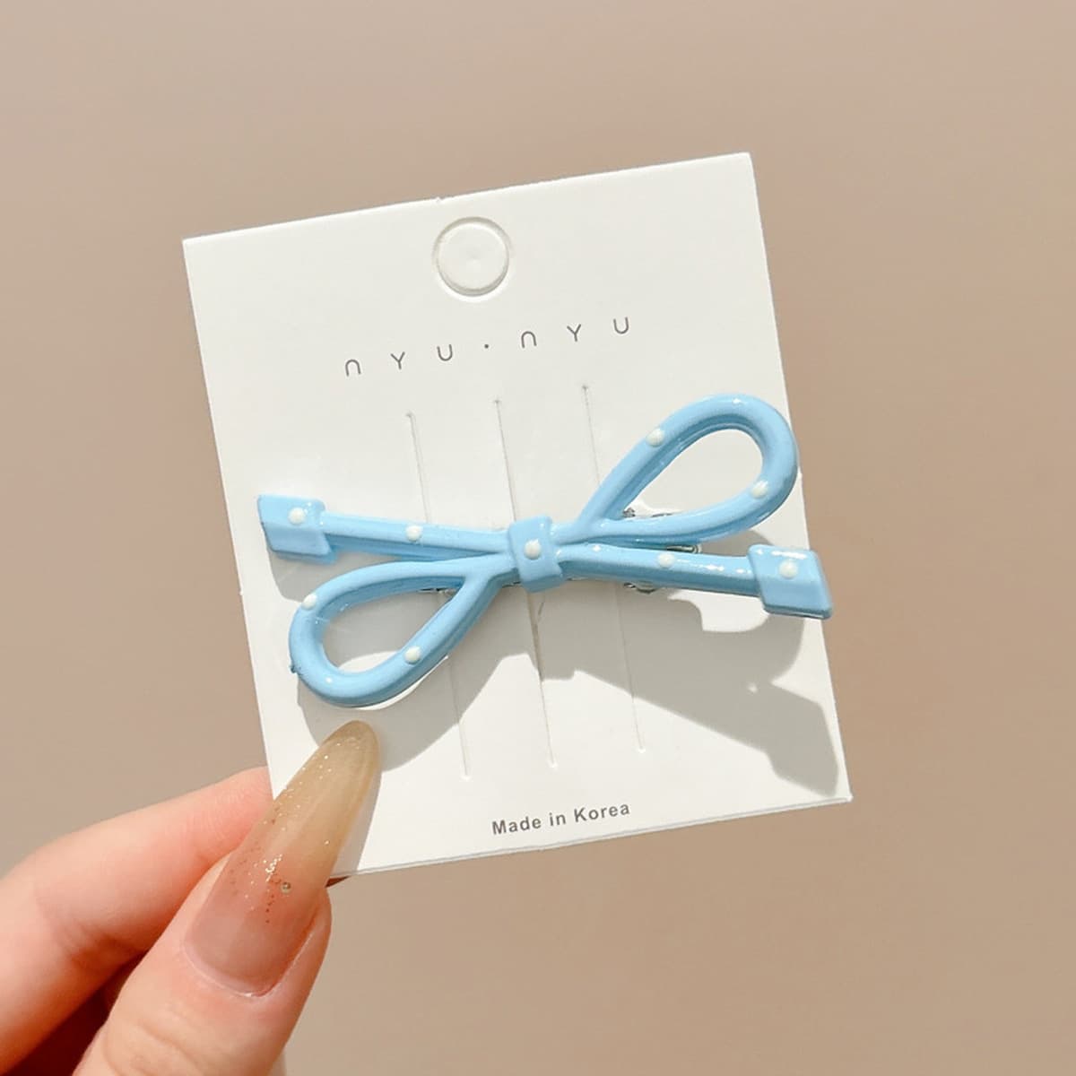 Милая кремовая заколка для волос с допамином, высококачественная заколка для челки, стильная заколка для студенческой челки,...