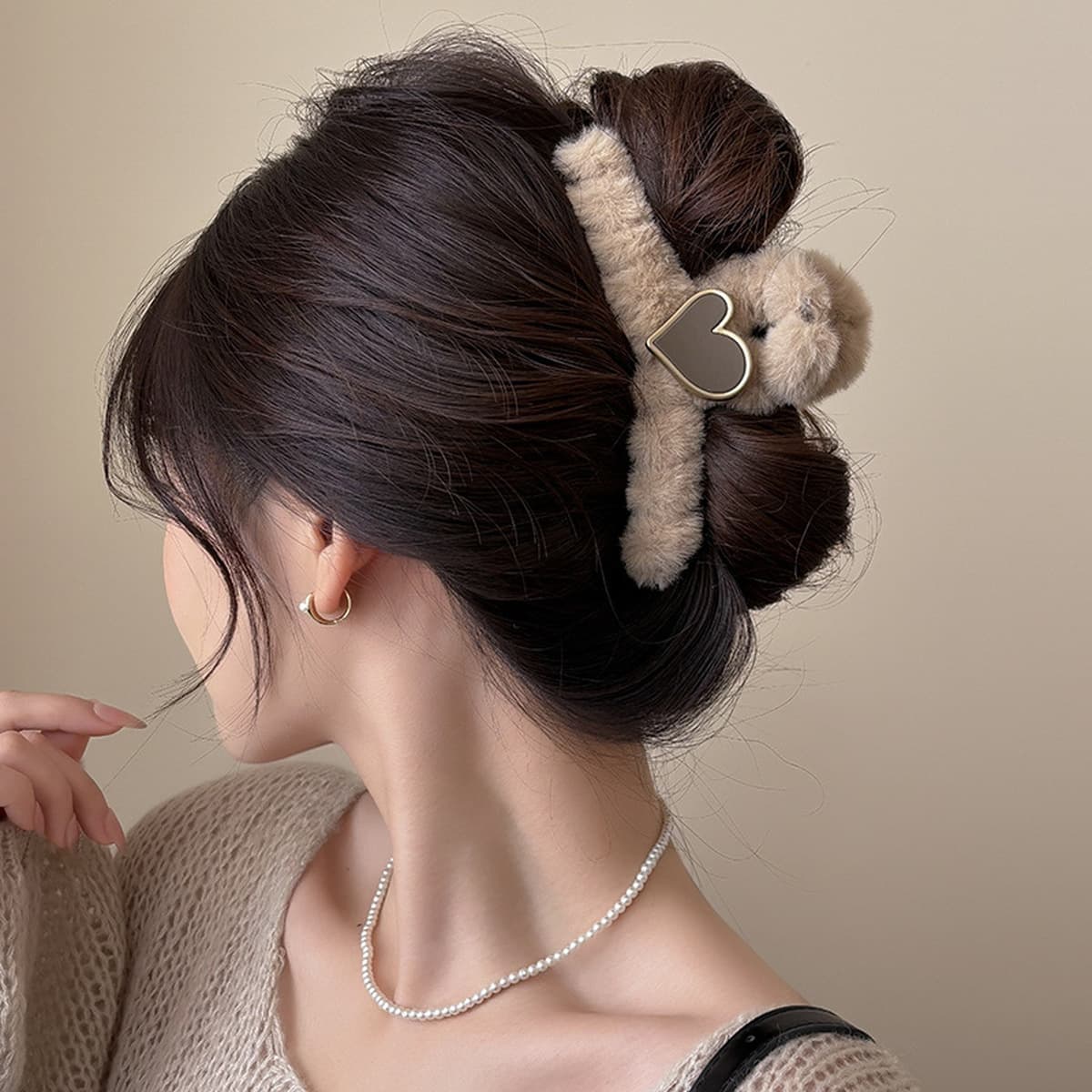 Заколка для волос в клетку, новая модель 2025 года, элитный стиль для затылка, высококачественная заколка-«жабромер»,...