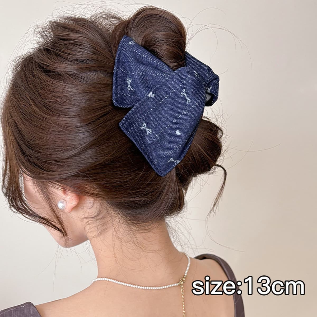 Заколка для волос в клетку, новая модель 2025 года, элитный стиль для затылка, высококачественная заколка-«жабромер»,...