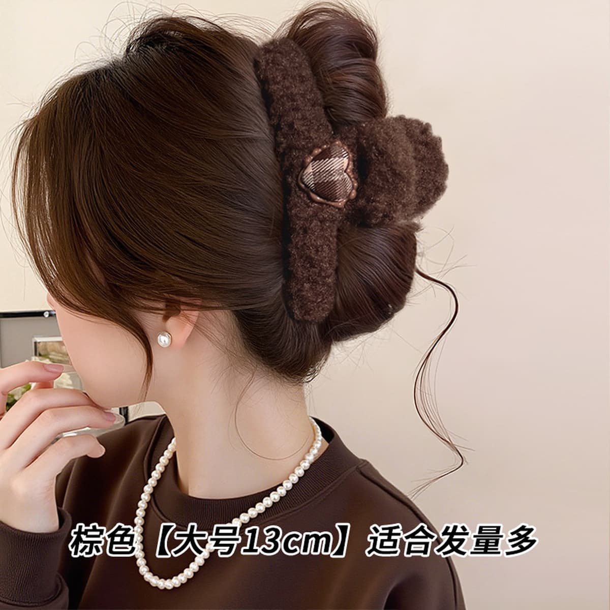 Заколка для волос в клетку, новая модель 2025 года, элитный стиль для затылка, высококачественная заколка-«жабромер»,...