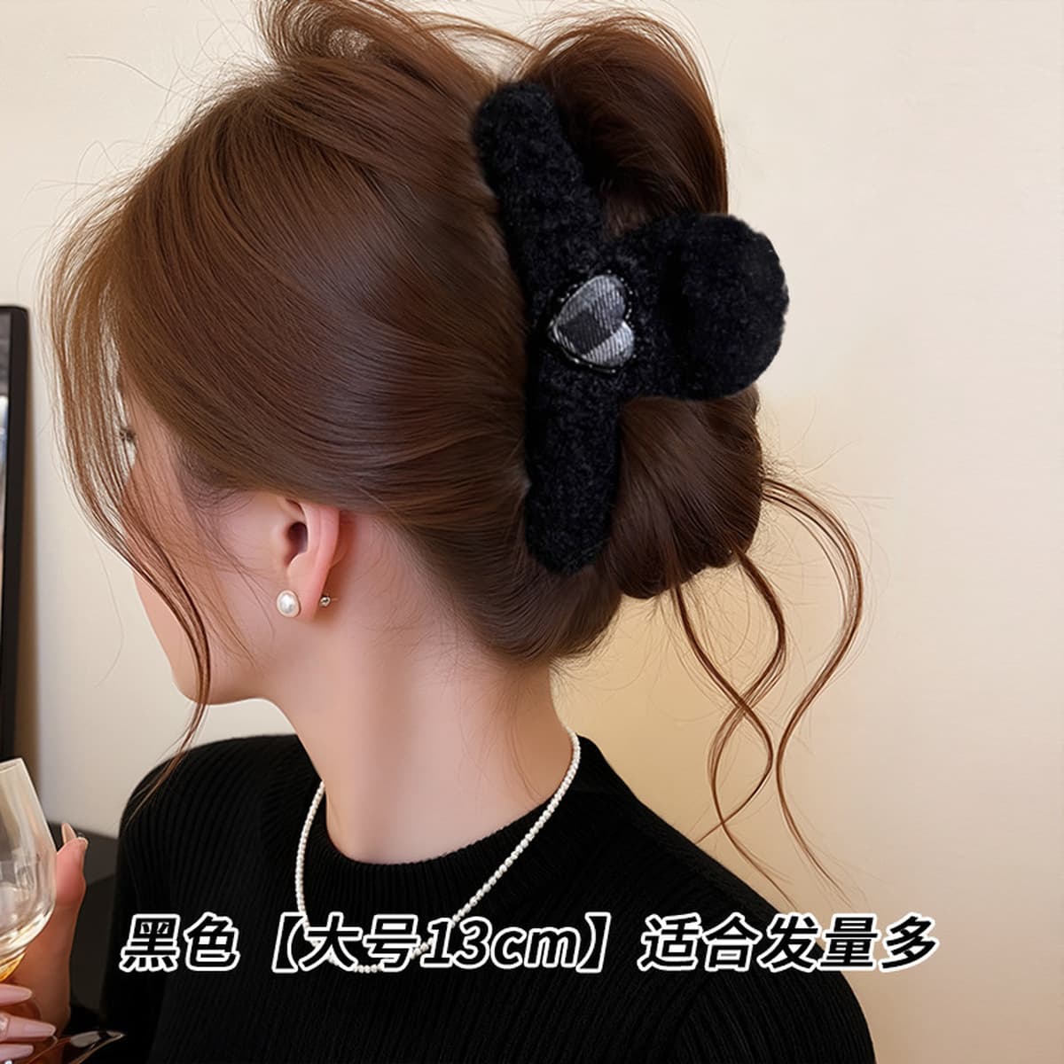 Заколка для волос в клетку, новая модель 2025 года, элитный стиль для затылка, высококачественная заколка-«жабромер»,...