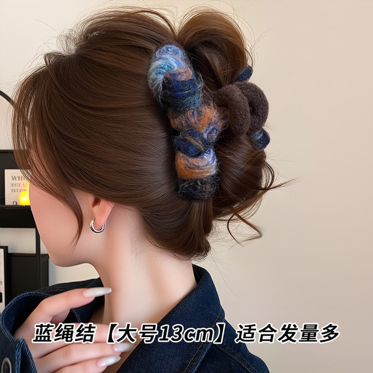 Заколка для волос в клетку, новая модель 2025 года, элитный стиль для затылка, высококачественная заколка-«жабромер»,...