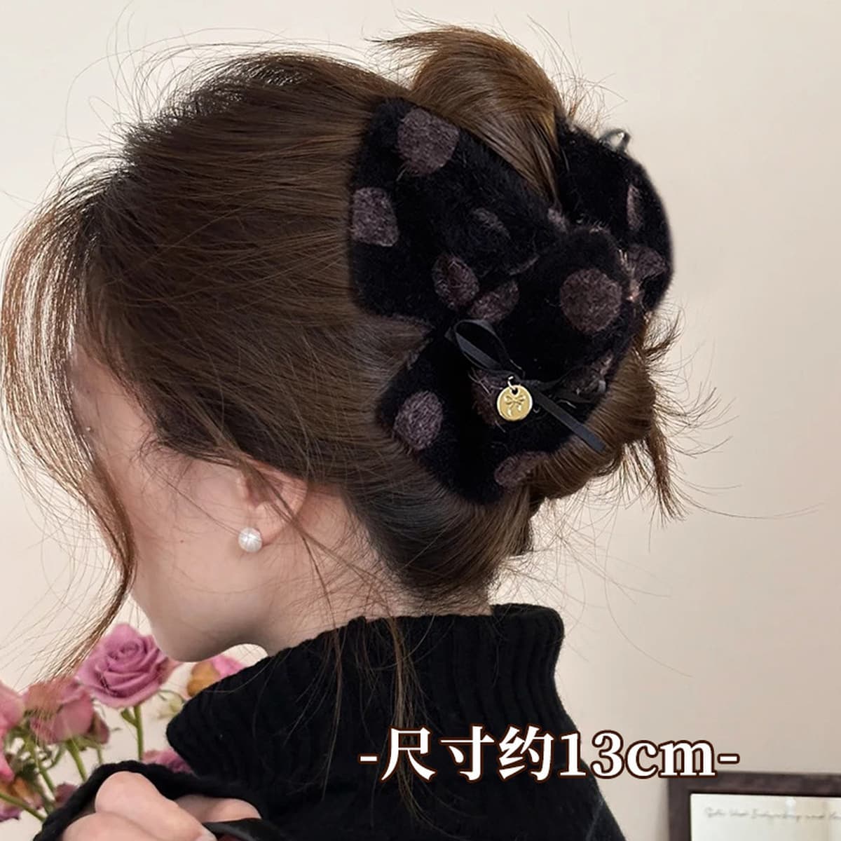 Заколка для волос в клетку, новая модель 2025 года, элитный стиль для затылка, высококачественная заколка-«жабромер»,...