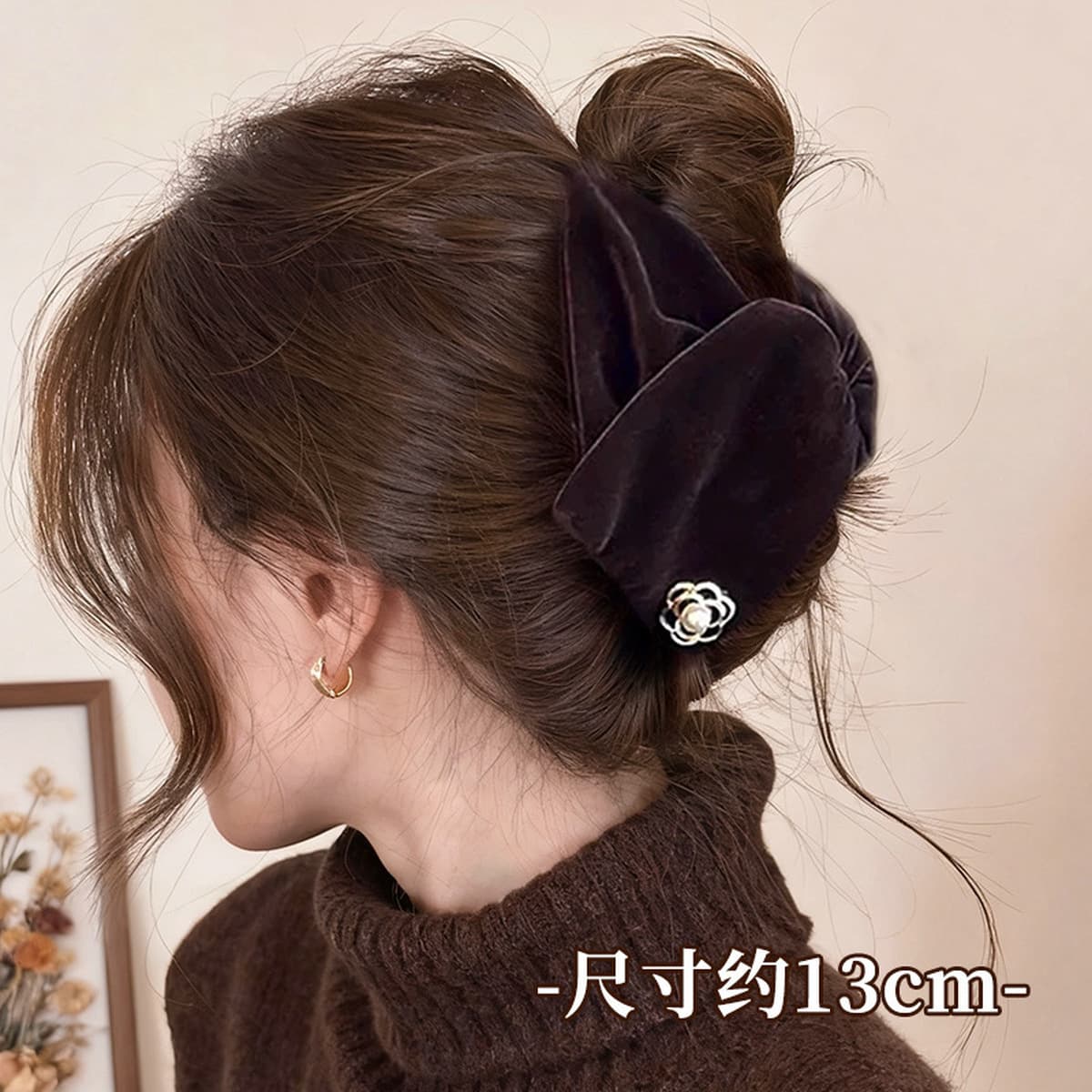 Заколка для волос в клетку, новая модель 2025 года, элитный стиль для затылка, высококачественная заколка-«жабромер»,...