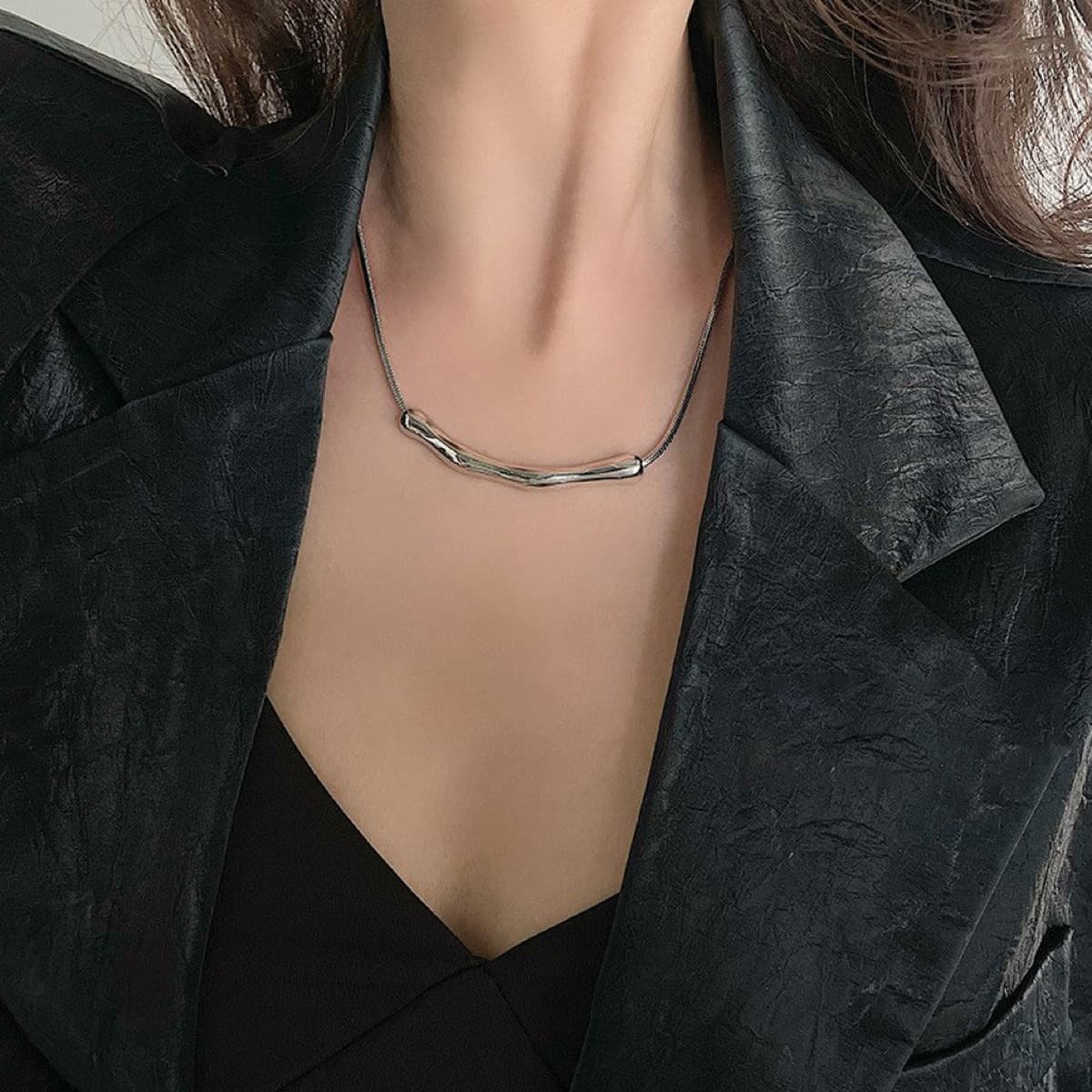 Простой дизайн чувство свитер ожерелье женщины высокого уровня чувство длинное ожерелье нишевые темпераментные двухслойные...