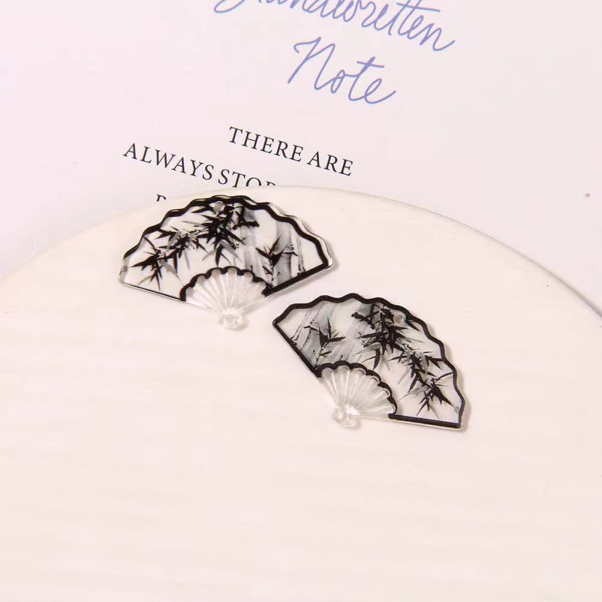 Ацетат новый кулон вентилятор 23*36 мм древний стиль DIY ручной работы