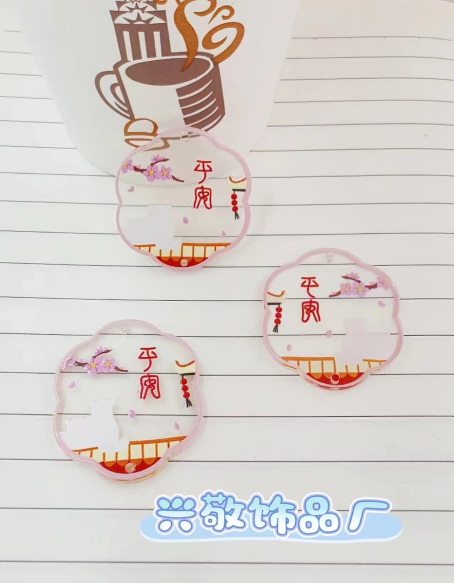 Ацетат новый кулон вентилятор 23*36 мм древний стиль DIY ручной работы