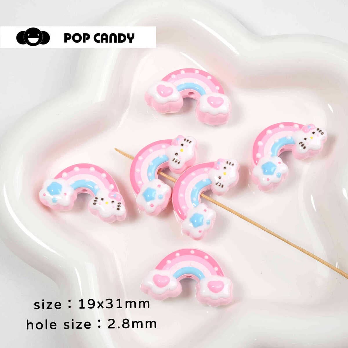 Мультяшные милые бусины ручной работы, сделанные своими руками, браслет, сумка, подвесное ожерелье, серьги, ювелирные...