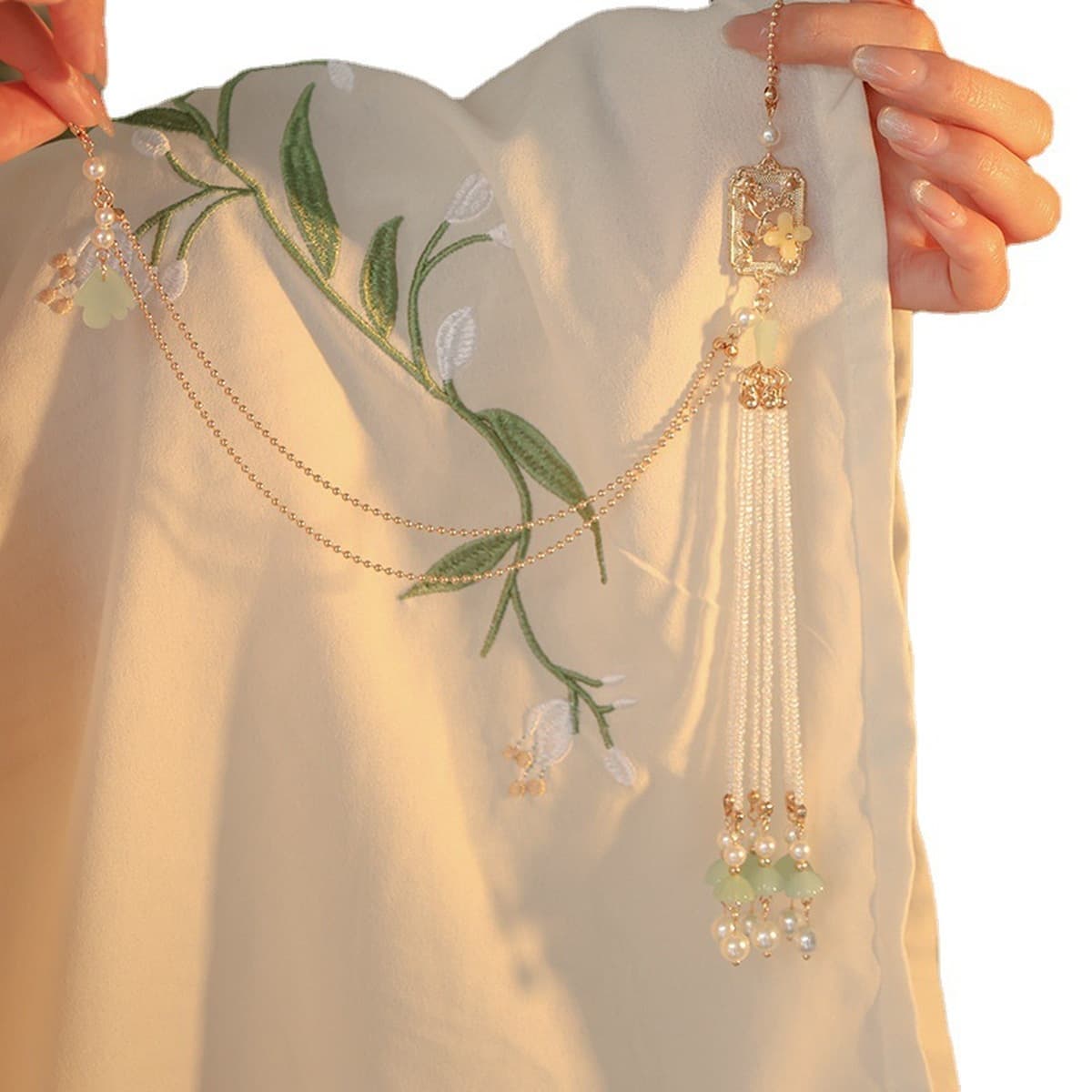 Национальная Мода Стиль Чонсам переднее подвесное платье аксессуары кисточка ханьфу древний костюм Подвеска Ретро аксессуары...