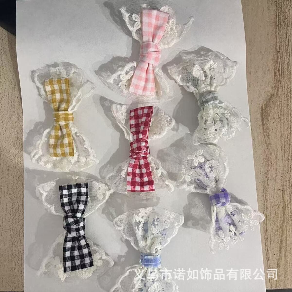 Аксессуары из кружевной клетчатой ткани своими руками, аксессуары с кружевным бантом, чехол для мобильного телефона, обувь,...