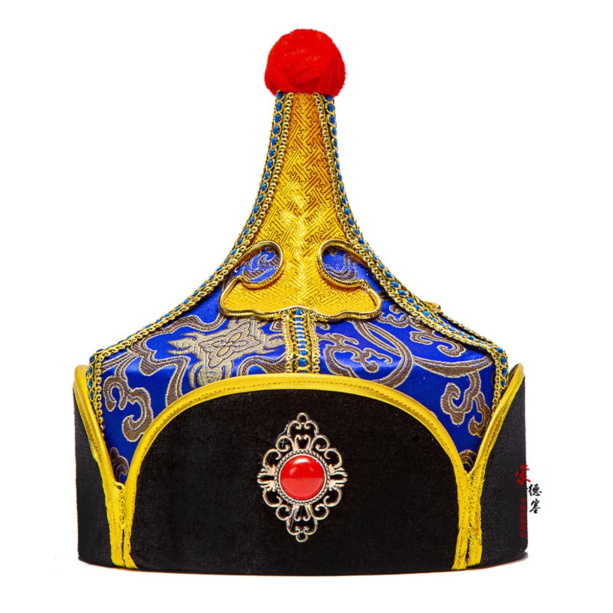 Этнические богатые цветочные аксессуары для одежды Монгольские мужские шапки, шапки принца и генерала, головные уборы,...