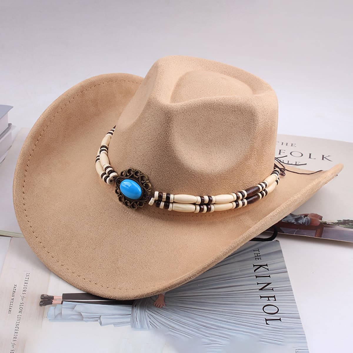 Внешняя торговля Западный джинсовый стиль тибетский бычий аксессуар модный цилиндр