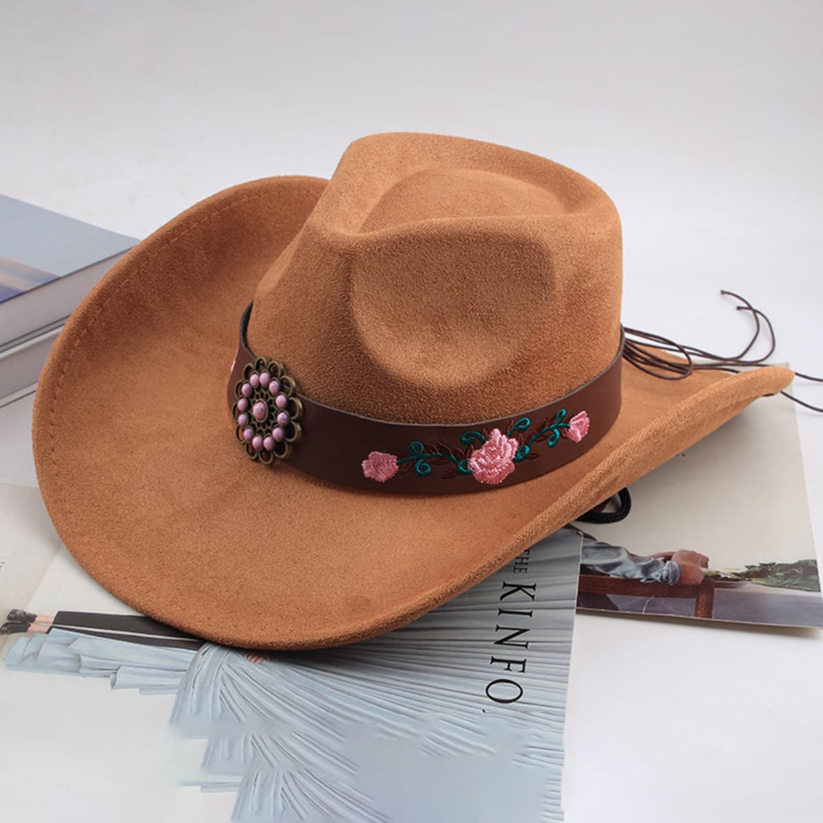 Внешняя торговля Западный джинсовый стиль тибетский бычий аксессуар модный цилиндр