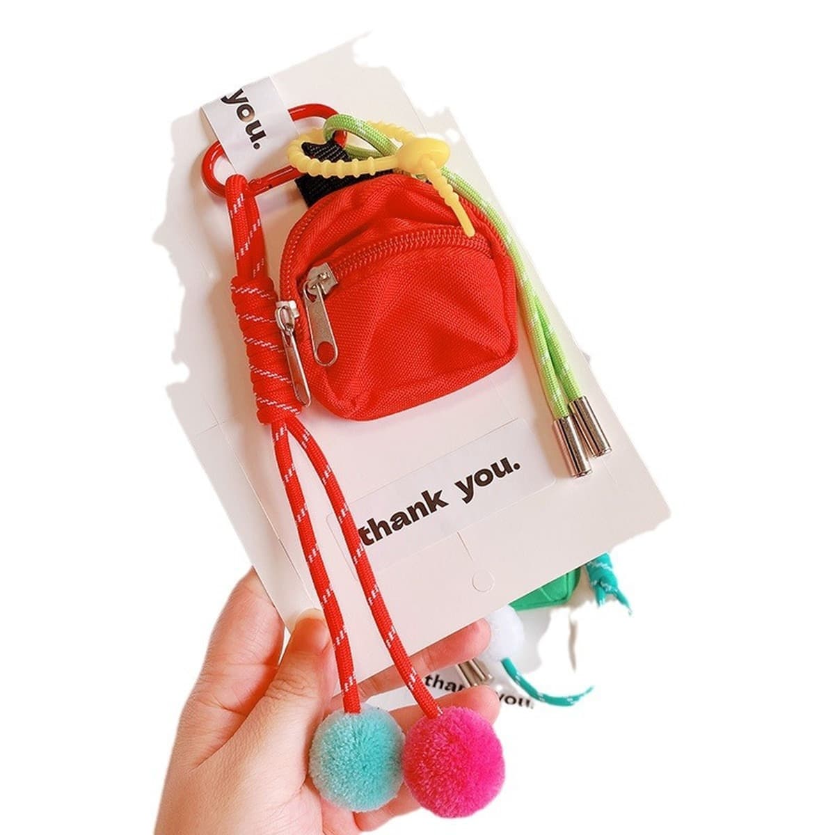 HD7236A08 модный рюкзак в форме кошелька брелок для ключей для нишевого корейского шарика