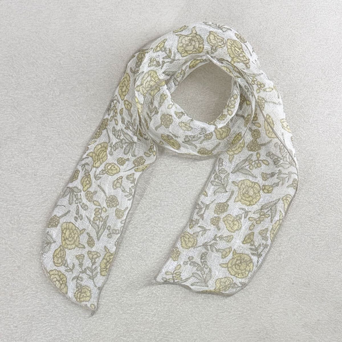 Весна и лето новый ретро льняный маленький длинный шарф