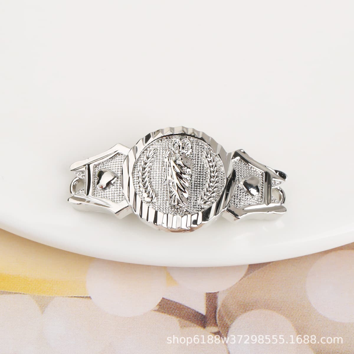 Соединитель для браслета религиозный позолоченный серебряный Медный кулон 18 К Иисус ювелирные аксессуары DIY трансграничная...