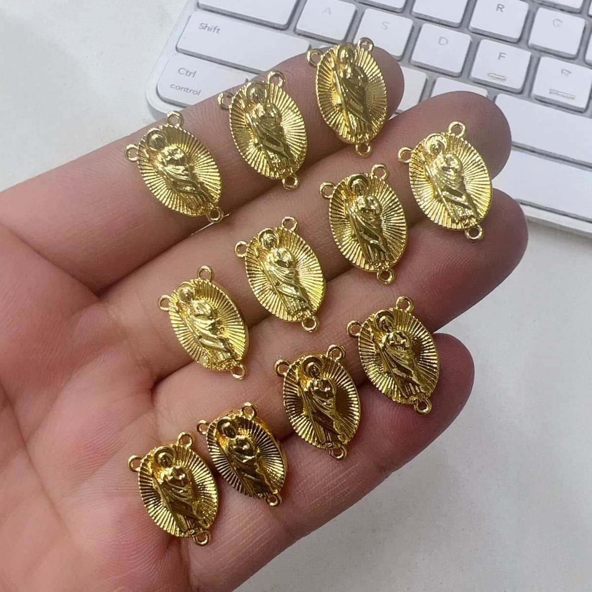 Религиозный кулон Девы Гваделупской, Иисуса, Святого Иуды, аксессуары для ожерелья, DIY бусины, цепочки, аксессуары