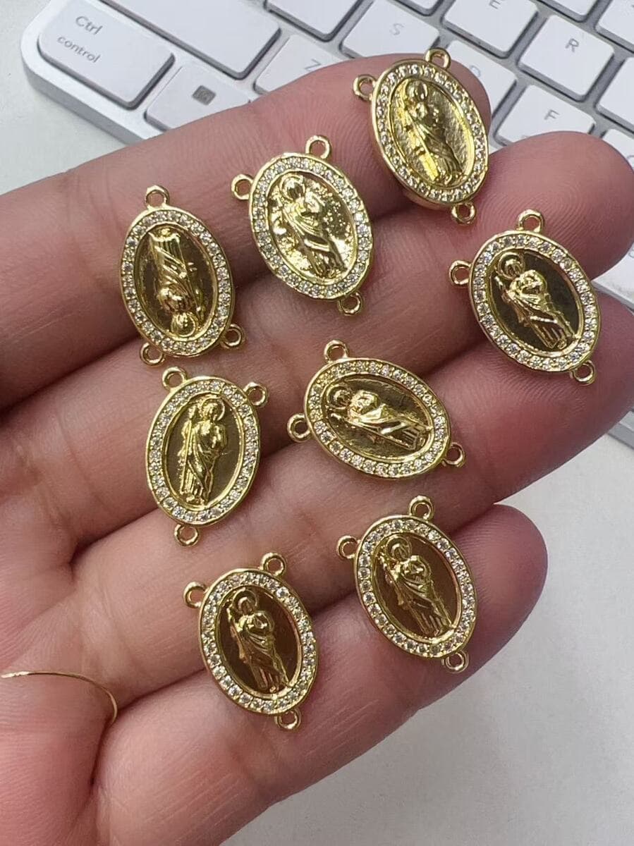 Религиозный кулон Девы Гваделупской, Иисуса, Святого Иуды, аксессуары для ожерелья, DIY бусины, цепочки, аксессуары