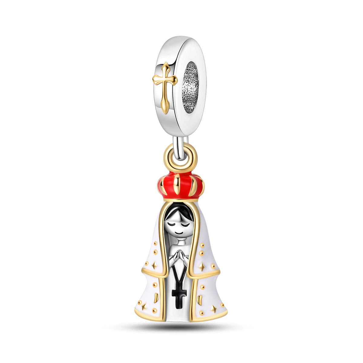 Горячие продажи в сфере внешней торговли, ретро-крест, браслет «сделай сам», аксессуары из бисера, Девственница, религиозное...