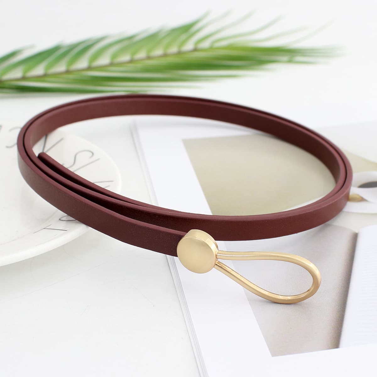 Женское модное платье в Корейском стиле с капелькой и пряжкой и узлом, аксессуары для свитера, украшения с узкой талией,...