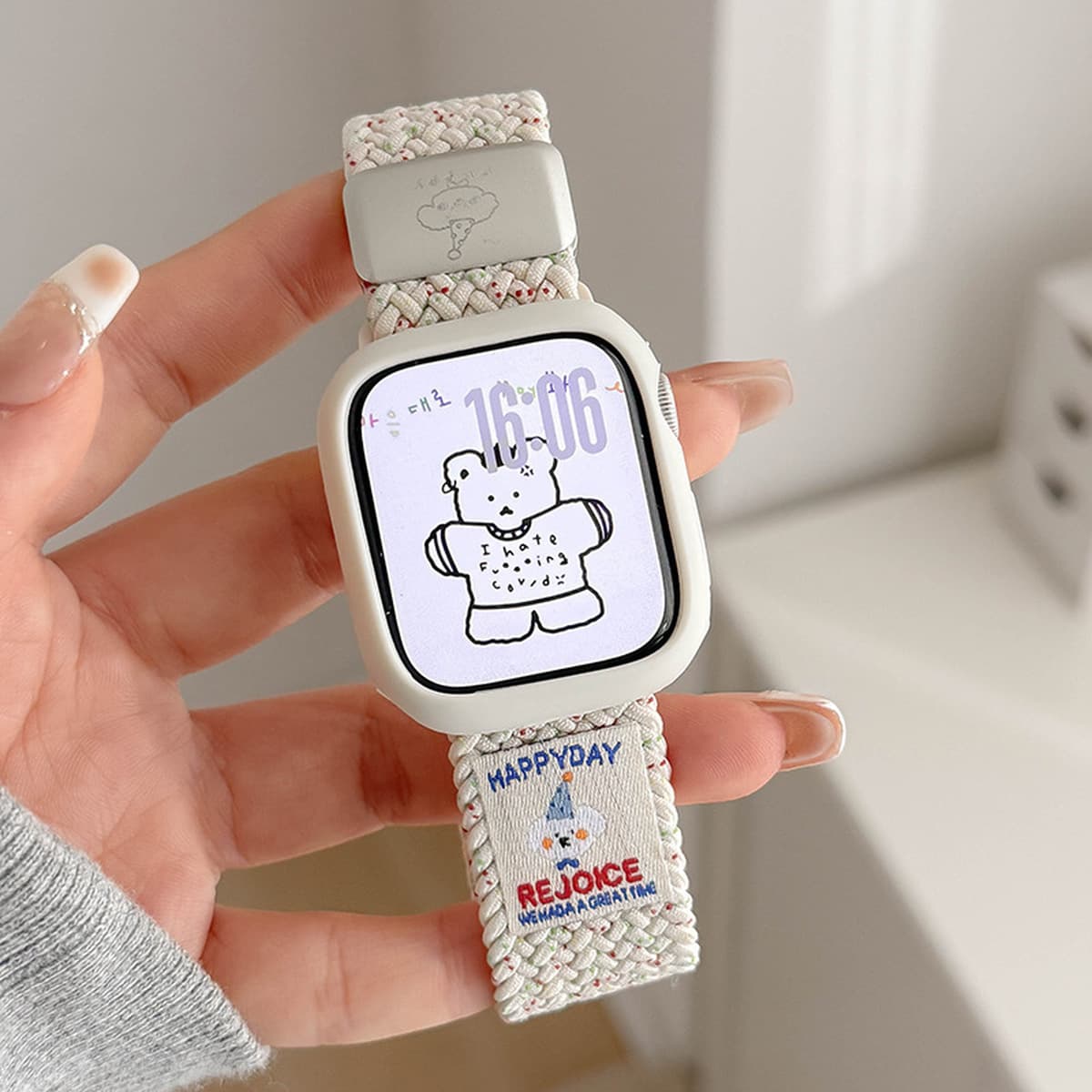 Ремешок для Apple Watch S10, iWatch 11, Apple Watch 9, магнитный, нейлоновый, спортивный, с рисунком таксы