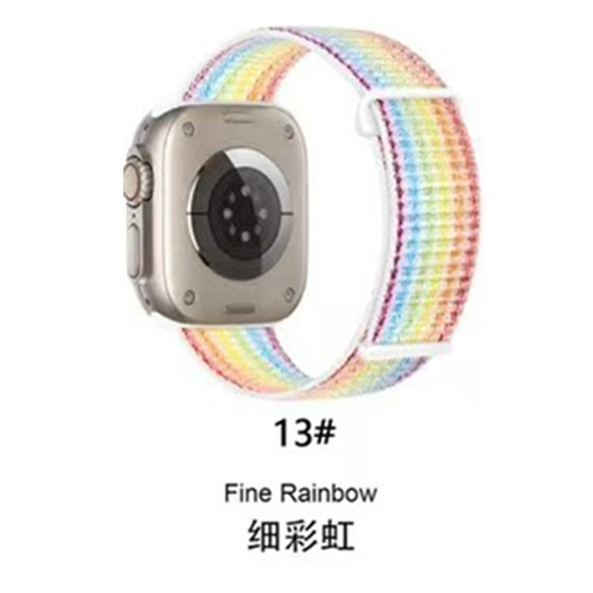 Подходит для ремешка Apple Watch, нейлоновый ремешок с петлей, ремешок на липучке для iWatch S11, Apple Watch Ultra 2.