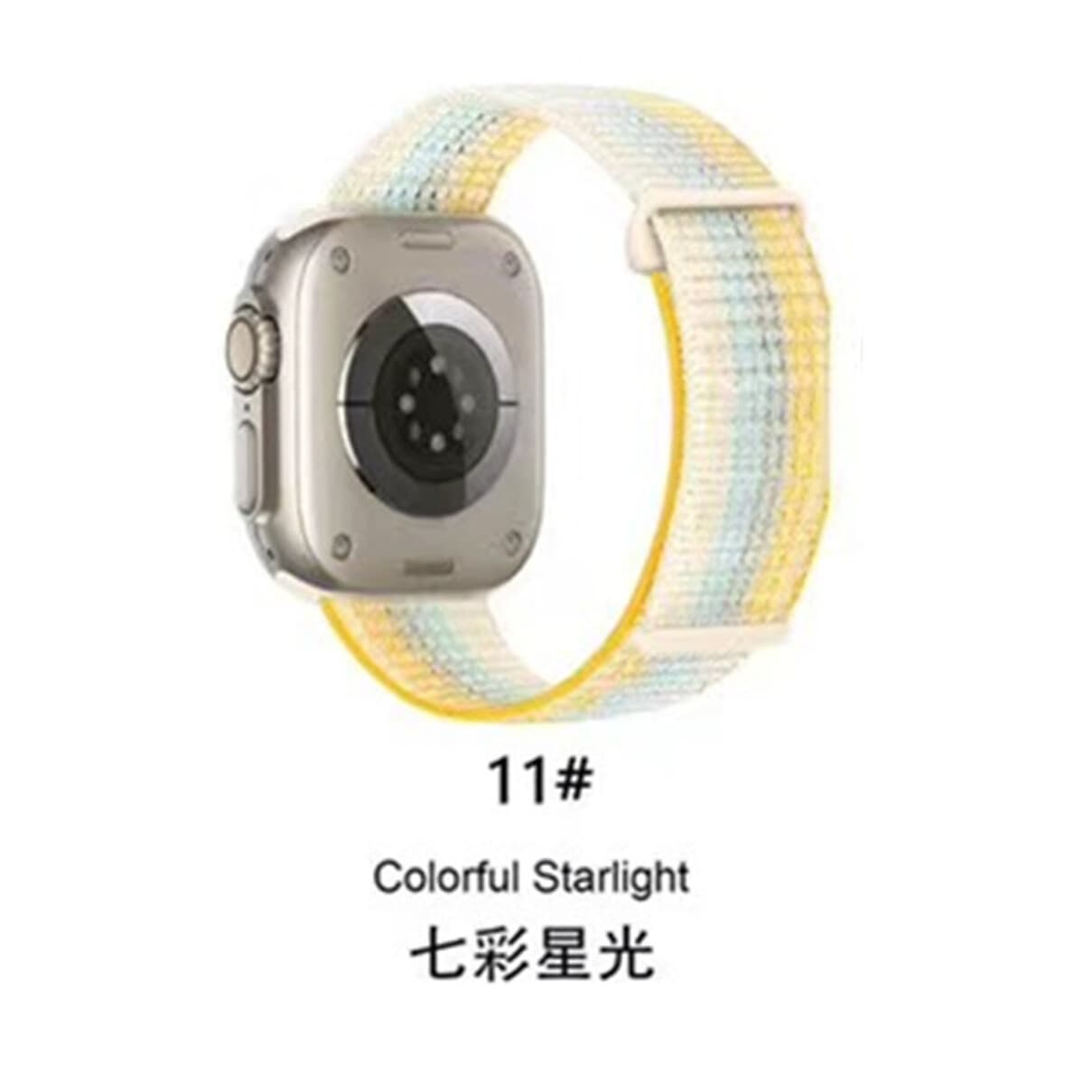 Подходит для ремешка Apple Watch, нейлоновый ремешок с петлей, ремешок на липучке для iWatch S11, Apple Watch Ultra 2.