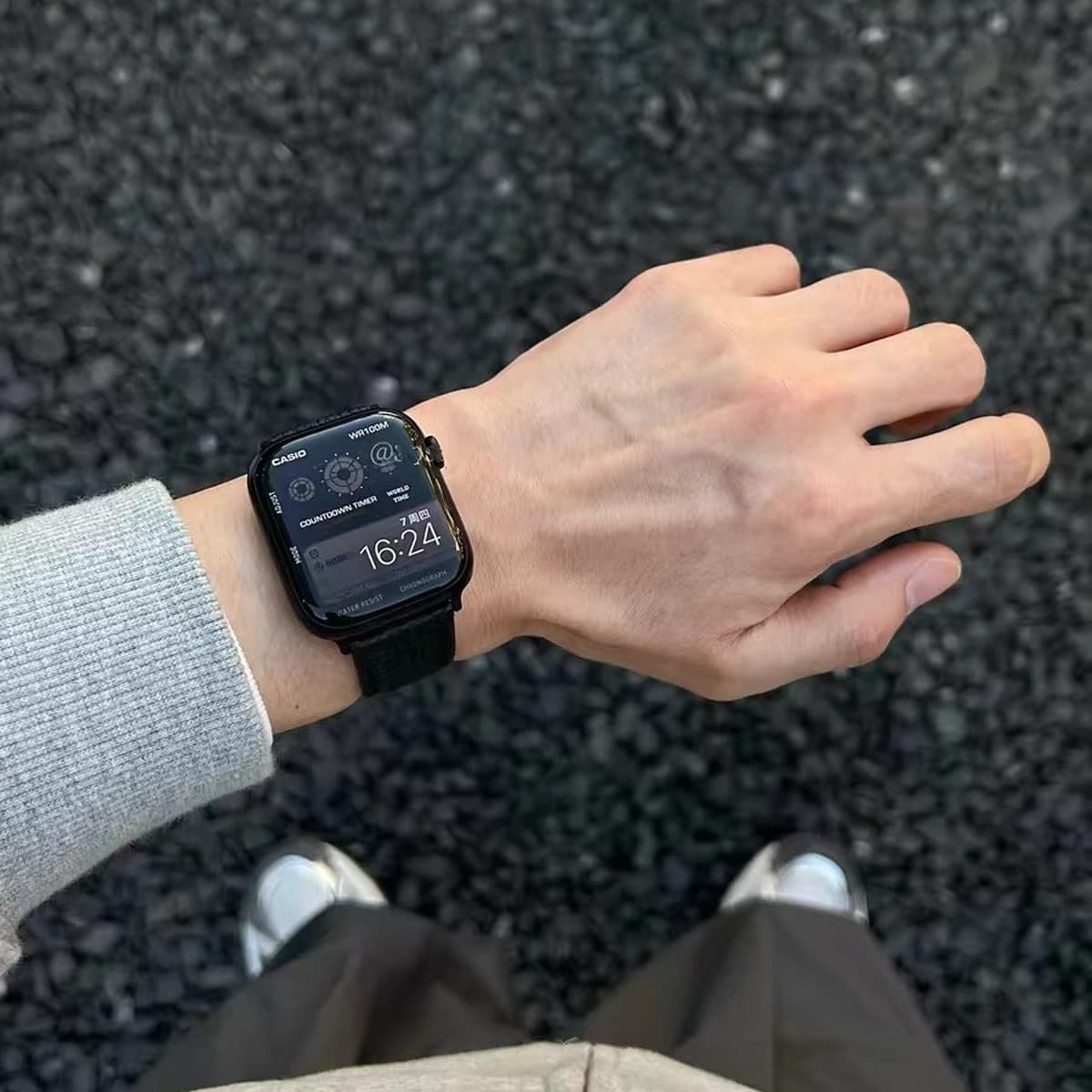 Для Apple Watch AppleWatch456iwatch78910se Личи кожаный магнитный отсосной ремень