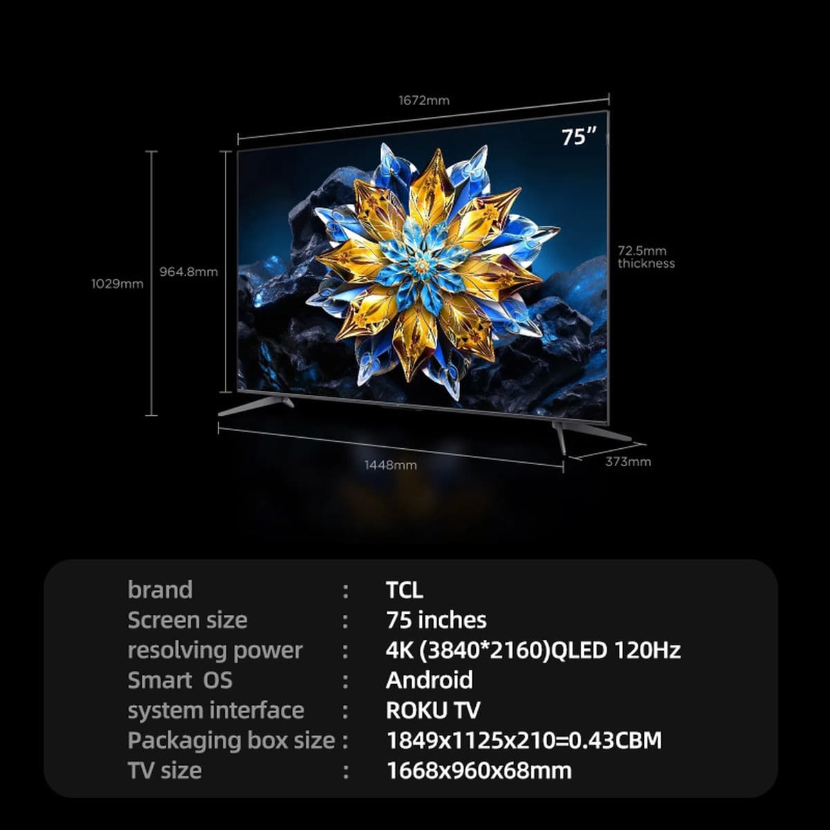 TCL 55 дюймов Smart TV 4K UHD HDR LED Android — глобальная версия телевизора