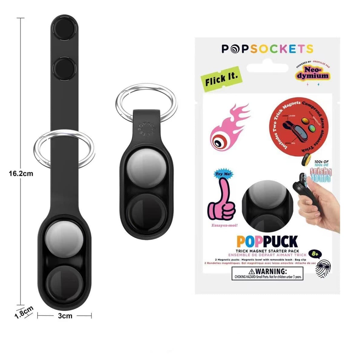 Трансграничная декомпрессионная игрушка PopSockets PopPuck Fidget Эластичный магнитный палец распаковать брелок