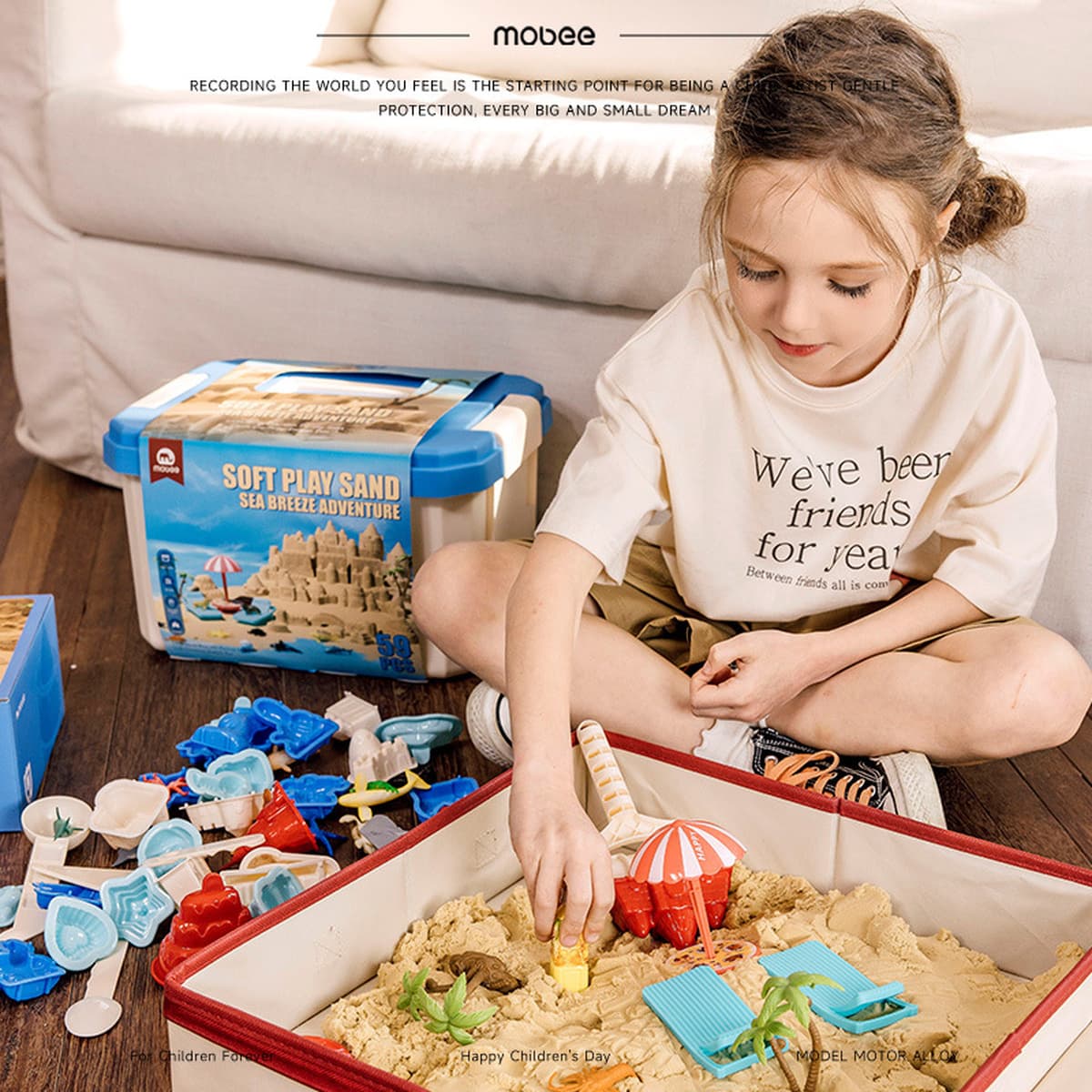 Подарочная коробка Mobee Space Sand, легко формируемая антипригарная безопасная игрушка для игры в песок, детский подарок на...