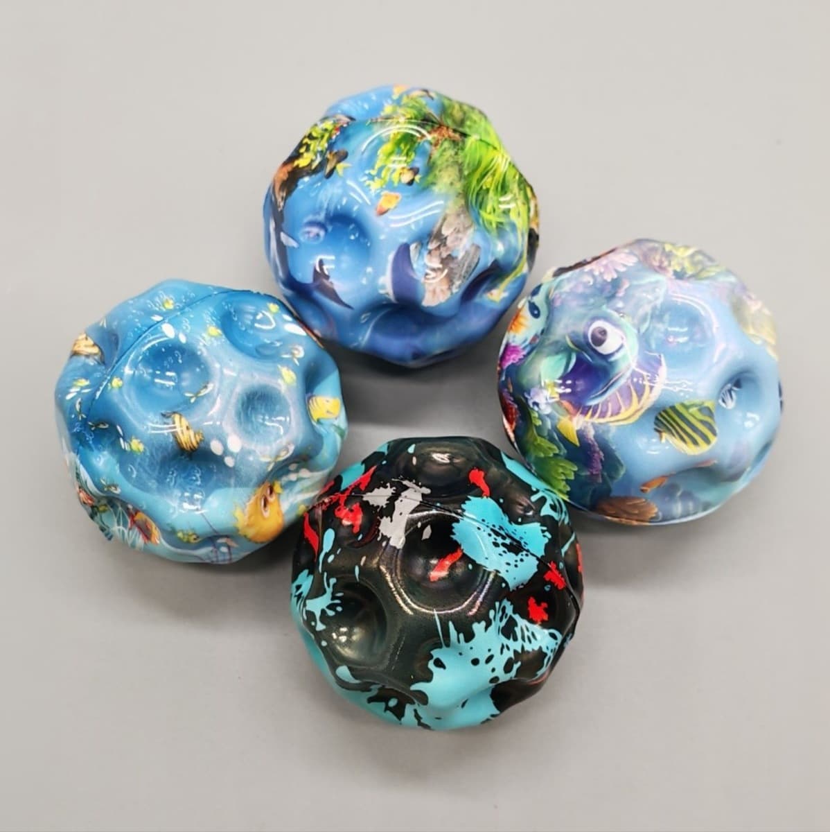 Трансграничные 7 см пещерные пещеры высокие эластичные шарики антигравитация луны pu пены шарики для родителей и детей...