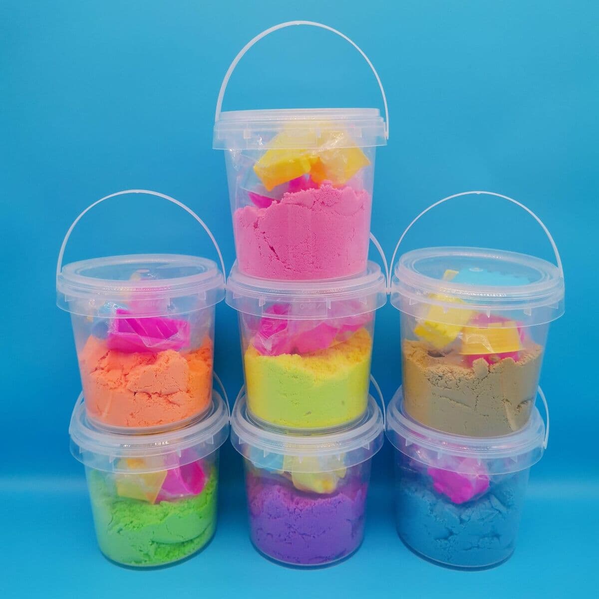 Прямые поставки с завода: 500 г бочки детского космического песка, цветной песок, магический динамический песок Марс, оптом.