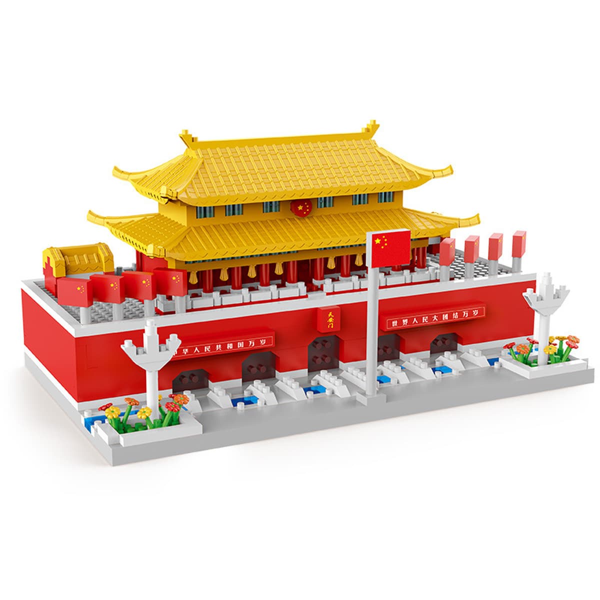 Национальный дворец-музей Тяньаньмэнь, строительные блоки, совместимые с LEGO, микрогранулированные строительные блоки,...